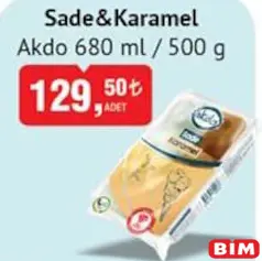 AKDO SADE&KARAMEL DONDURMA 680 ML/500 G
